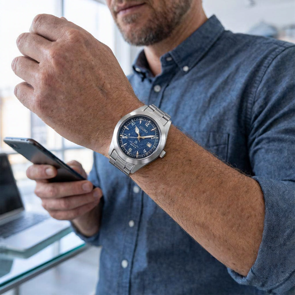 Seiko Alpinist line Blue Wave