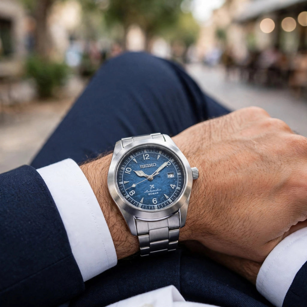 Seiko Alpinist line Blue Wave