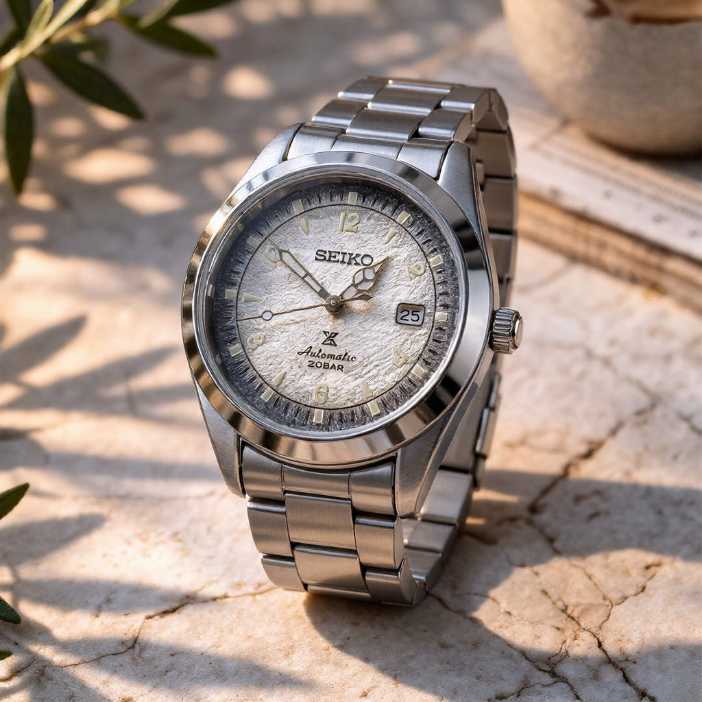 Seiko Alpinist line Silver Wave
