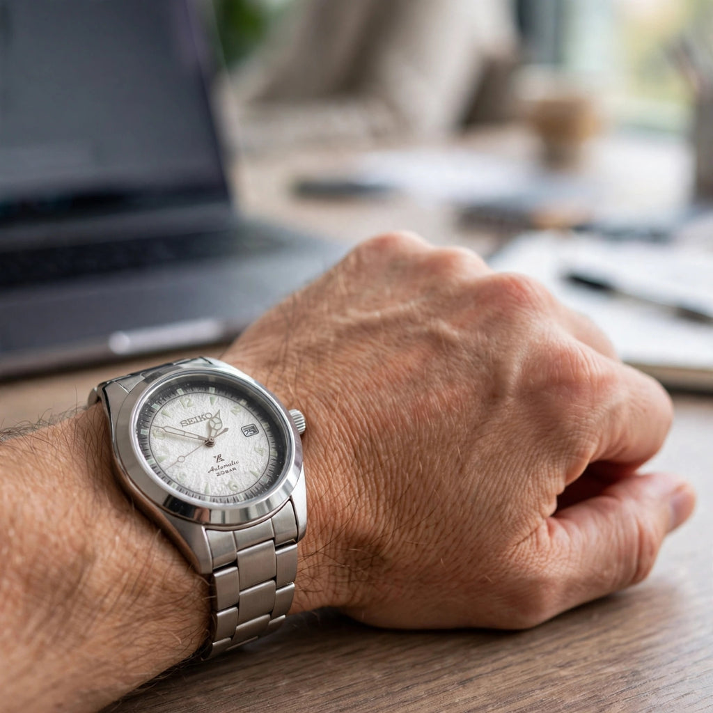 Seiko Alpinist line Silver Wave